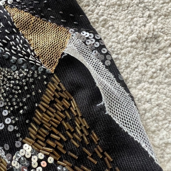 Michael Simon New York Vintage Silk Embellished Tank Top - Picture 3 of 5